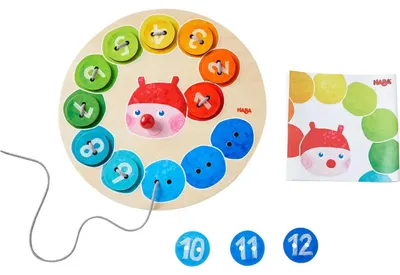 Produktbild von HABA Threading Game, 3 Jahr(e), Polyester, Mehrfarbig