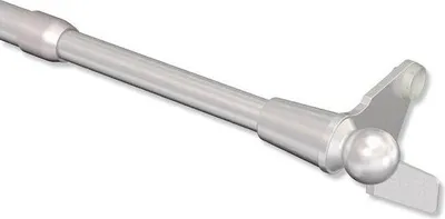 Produktbild von Interdeco Klemmfix Klemmstange / ausdrehbare Scheibenstange Silbergrau, Typ Avanti, 30-40 cm