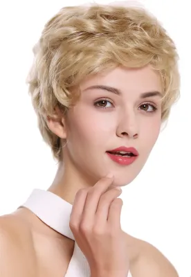 Produktbild von WIG ME UP Perücke Echthaar Herren Damen kurz blond NG-HH-13-22
