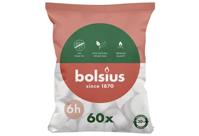 Obrázek produktu pro BOLSIUS čajové svíčky 6 hodin 60ks