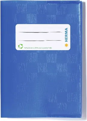 Zdjęcie produktu dla HERMA 19897 HERMA Heftumschläge blau Kunststoff DIN A6