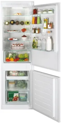 Produktbild von Candy Kühl-Gefrierkombination, Einbau Schlepptür-Technik, CBT3518FW, Weiß, Glas, 177.2x54x54.5 cm (HxBxT), Total No Frost Circle+ Technologie, WiFi + BLE, Super Cool, Super Freeze, Akustische Tür-offen-Anzeige, Urlaubsmodus, LED-Beleuchtung, hOn-App Steuerung, 2 Türen, 3 Gefrierschubladen, 4 Glasablagen, 1 Gemüseschublade, 5 Türfächer, 39 dB(A), 270 kWh