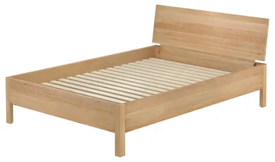 Produktbild von Metallfreies Doppelbett aus Buchenholz 140x200 mit wählbaren Zubehör V-60.93-14Rollrost inkl.