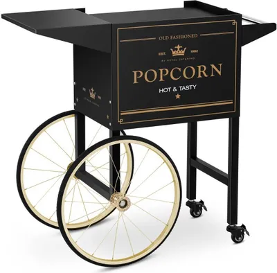 Produktbild von Expondo Royal Catering Wagen für Popcornmaschine - 51 x 37 cm - schwarz & golden -