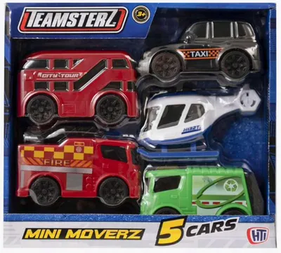 Produktbild von Teamsterz Stadtfahrzeuge Spielzeug-Set 5-teilig
