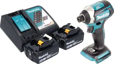 Produktbild von Makita DTD 154 RT Akku Schlagschrauber 18 V 175 Nm 1/4" Brushless + 2x Akku 5,0 Ah + Ladegerät