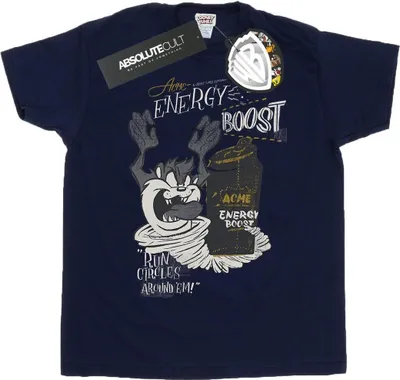 Produktbild von Looney Tunes - "Energy Boost" T-Shirt für Herren BI34192 (M) (Marineblau)