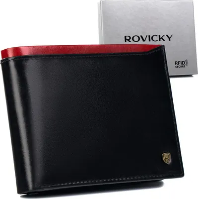Produktbild von Rovicky Brieftasche für Männer Vaenerius schwarz rot Universal