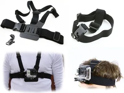 Zdjęcie produktu dla ZESTAW 2w1 SZELKI + OPASKA NA GŁOWĘ do GoPro HERO 4 3+ 3 2 1