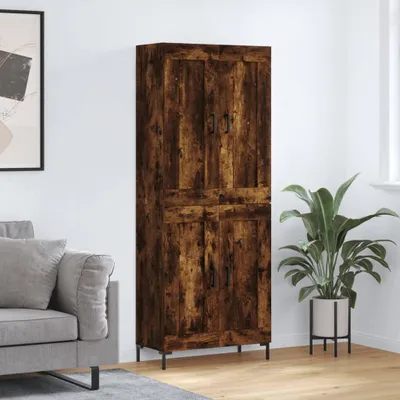 Produktbild von vidaXL Highboard Räuchereiche 69,5x34x180 cm Holzwerkstoff