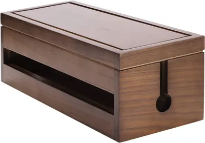 Produktbild von Changsuo Kabelmanagementbox – Holz – Organizerbox für Verlängerungskabel – Überspannungsschutz für Stromleitungen