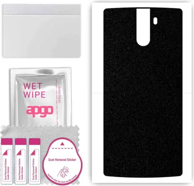 Produktbild von apgo Rückseite Schutzfolie, Skin, kompatibel mit Doogee BL1200 Pro, Hinten Displayschutzfolie aus Vinylfolie, kratzfest, einfache Montage - Mattschwarz