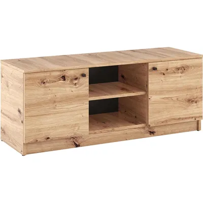 Produktbild von BEAUTYSOFA |TV-Schrank ELIO E6 120 cm, mit 2 Türen & offene Einlegeböde, Eiche Artisan