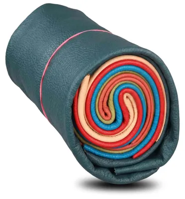 Produktbild von Lederstücke 1kg bunt, DIN A3 - Lederstücke alle Stücke mind. DIN A3 - echtes Leder zum nähen - handverlesene Lederreste - Leder zum basteln - verschiedene Farben