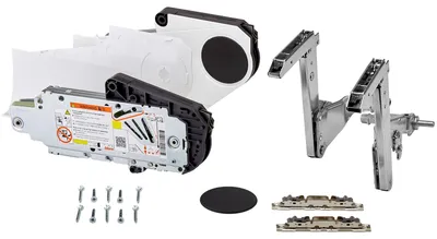 Produktbild von Blum Aventos HS Kraftspeicher Komplettset Typ E – seidenweiß, Klappenbeschlag Hochschwenker