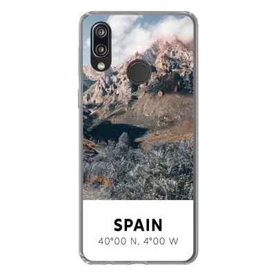 Produktbild von MuchoWow® Handyhülle Schutzhülle Hülle für Huawei P20 Lite (2020) Spanien - Berge - Sommer Silikon Softcase Handy Hülle - Kartenhalter