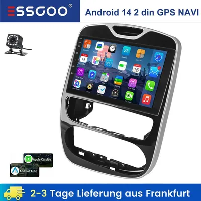 Produktbild von Autoradio 10 Zoll Android 14 für Renault Clio IV 2012-2019 Touchscreen GPS Navigation Apple CarPlay Android Auto Bluetooth WiFi Freisprecheinrichtung 2 DIN