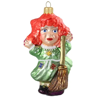 Produktbild von Weihnachtsfigur Hexe mit Besen