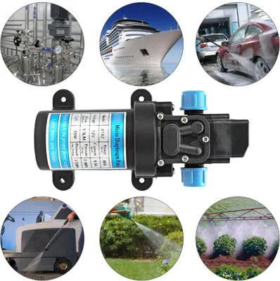 Produktbild von DC 12 V 80 W selbstansaugende elektrische Hochdruck-Mikromembran-Wasserpumpe für Autowaschdruck-Schaltpumpen