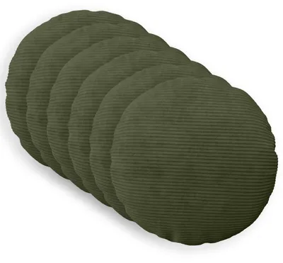 Produktbild von vidaXL Kissenbezug 6 pcs HEERLEN Grün Ø 50 cm Cord