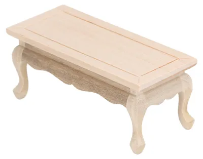 Produktbild von 1:12 Puppenhaus Teetisch Schlichtes Holz Miniatur Kaffeemöbel Zubehör DIY Rollenspiel Spielzeug