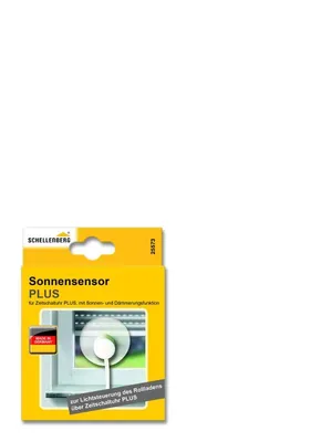 Immagine prodotto di Sensore solare PLUS di Schellenberg per timer PLUS, 1,5 m, bianco, 25573