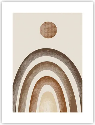 Produktbild von Poster - Poster ohne Rahmen - Stück geometrisch Boho - 30x40 cm - Wand Bild - Wanddeko - Wandbilder - Kunstposter - Wandposter - Bilder - Kunstdruck - Wanddekoration - Wandbild - P2XPA30x40-4841