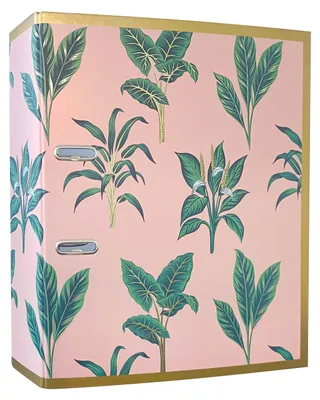 Imagen del producto de Interdruk, carpeta A4, 75 mm, 2 anillas, color dorado metálico satinado, con hojas