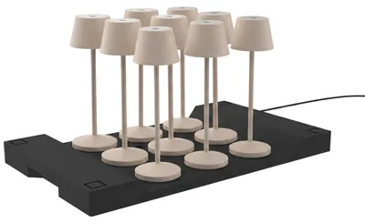 Produktbild von Set Mit 9 Tischlampen Inklusive Fuß EMILY h25cm
