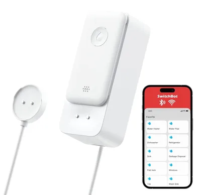 Obrázok produktu pre SwitchBot Detektor úniku vody s Wi-Fi a alarmom 100 dB