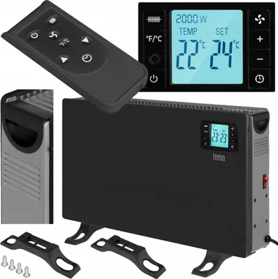Produktbild von Teesa Konvektor-Heizung: 2000W, energiesparend, THERMOSTAT, Fernbedienung, 24h TIMER, LCD