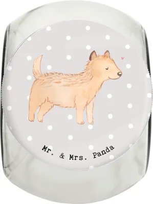 Produktbild von Mr. & Mrs. Panda Dose Cairn Terrier Moment XL 2000ml - Grau Pastell - Geschenk, Keksdose, Vorratsbehälter, glasbehälter, Dekoglas, schraubglas