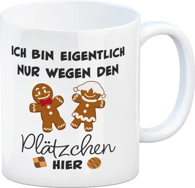 Produktbild von Lebkuchenmännchen Kaffeebecher mit Spruch