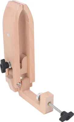 Image de Pince à coudre manuelle avec clé hexagonale Pince à coudre rotative en bois de hêtre pour l'artisanat du cuir