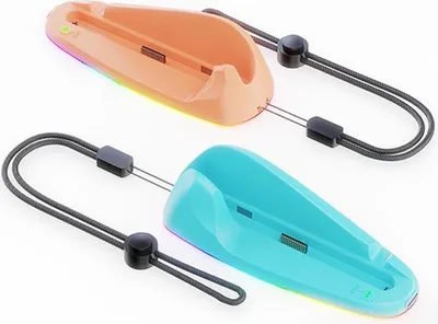 Immagine prodotto di Per Nintendo Switch 2 Mouse portatile e stazione di ricarica del controller RGB Arancione Blu