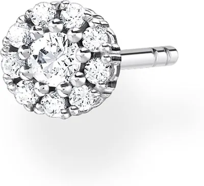 Produktbild von Thomas Sabo Einzel Ohrstecker weiße Steine silber H2141-051-14 Ohrstecker