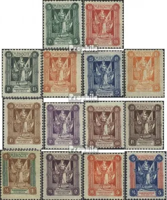 Produktbild von Briefmarken Marienwerder 1920 Mi 30-43 (kompl.Ausg.) gestempelt Frau mit Fahnen