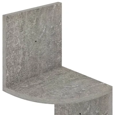 Produktbild von Wand-Eckregal Betongrau 19x19x123 cm Holzwerkstoff