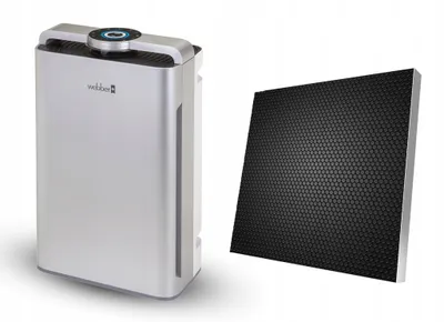 Produktbild von Luftreiniger & Luftbefeuchter Webber AP9700 WiFi SILBER – Intelligente Luftqualitätskontrolle