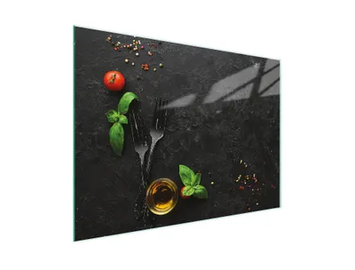 Image de Planche à découper Plaque de cuisson multi-verre 30x22 cm Ardoise Cuisine