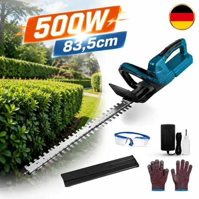 Produktbild von 500W Elektrisch Akku-Heckenschere 18V 510mm Strauchschere für Makita 18V Akku