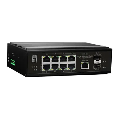 Produktbild von LevelOne IGP-1061 Industrial 10-Port L2 Gigabit PoE Switch