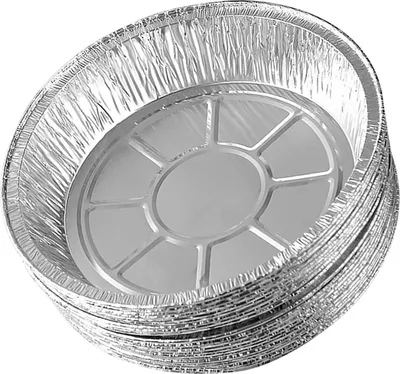 Image de 20PCS 8 Inch Aluminum Disposable Foil Plates Round Tin Pieil Pans for Air Fryers Baking Cooking Storage Roasting (Plaques en aluminium jetables de 8 pouces pour les fours à air chaud, la cuisson et le stockage)