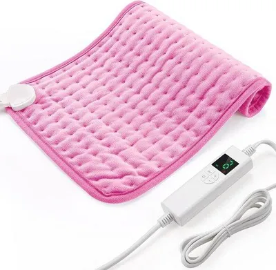 Zdjęcie produktu dla Poduszka grzewcza - Elektryczna poduszka grzewcza - Do ogrzewania ciała - Automatyczne wyłączanie - 30 x 60 cm - Różowa