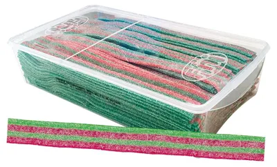 Image de Fini Zure Lopers Watermeloen 150 pièces, 1275 g - bonbons à la pastèque fruités-aigres