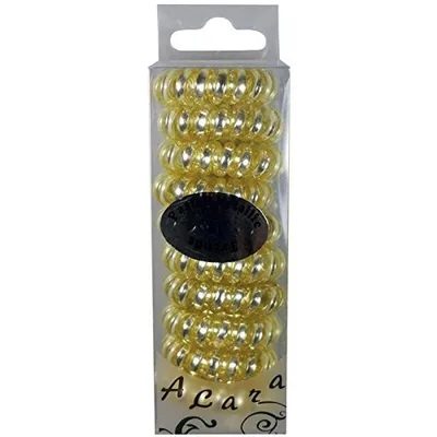 Produktbild von A&A Haargummi gold, Pastell-Metallic, 10er Telefonkabel