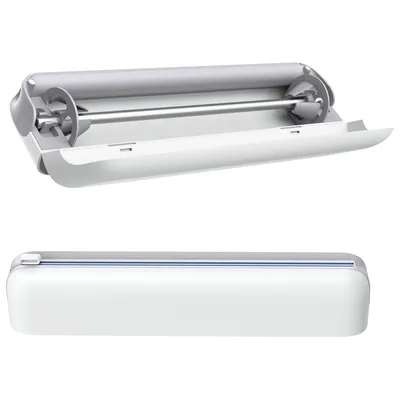 Produktbild von Küchen Folienschneider magnetisch,Elastische Innenkarte und Groove Design,Schneidet präzise,30,7cm Innenbreite,Für Frischhaltefolie,Alufolie