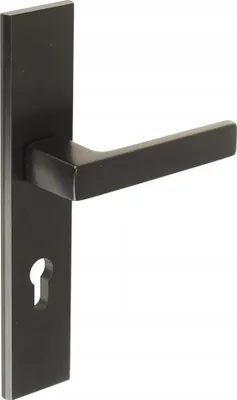 Produktbild von Türgriff Türbeschlag Haustürgriff FEINZ Theo - 72 mm - Schwarz - Wetterfest - Elegantes Design - Hohe Sicherheit