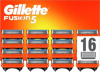 Produktbild von Gillette Fusion5 Rasierklingen – 16 Nachfüllklingen – Briefkastenverpackung