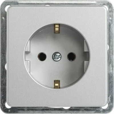 Produktbild von ROTH LANGE 57847 Steckdose Plus silberplus